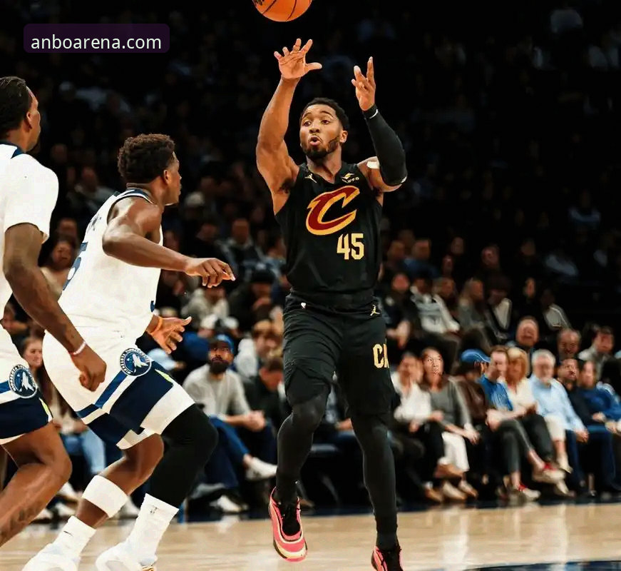 NBA常规赛最新动态：米切尔42分闪耀，骑士力克魔术豪取四连胜
